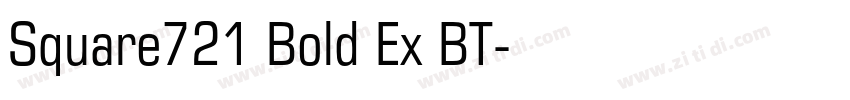 Square721 Bold Ex BT字体转换